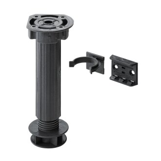 Hettich Sockelverstellfuß verstellb. 100-150mm 200kg Kunststoff schwarz / VE 1