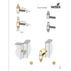 Einbohrband 9 x 66mm brüniert mit Zierkopf 2 Stück