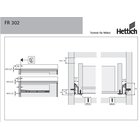 Rollschubführung Teilauszug 350mm/20kg weiß