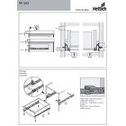 Rollschubführung Teilauszug 300mm/15kg braun