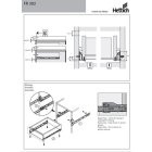 Hettich Rollschubführung FR302 Teilauszug 300mm  weiß