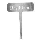 Edelstahl Steckschild Basilikum