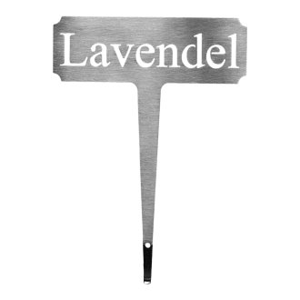 Edelstahl Steckschild Lavendel Made in BaWü