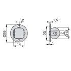 Möbelrollen 13mm 20 Stück EMUCA