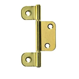 Hettich Lamellentürscharnier 83 x 25 mm  3 Stück Stahl, vermessinngt