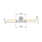 Einbauleuchte Mizar 84 mm 230 V EMUCA