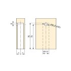 Nivellierfuß 12 x 76 mm 10 Stück EMUCA