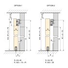 Beschlagset für Wandschiebetüren aus Holz...