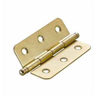 Hettich Zierscharnier 60 x 40mm vermessingt